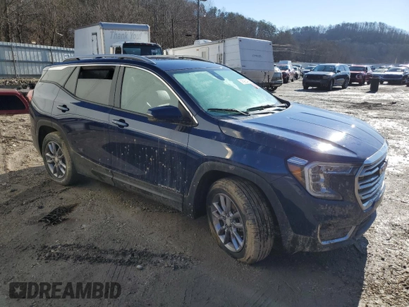2022 GMC Terrain SLT with VIN 3GKALVEV3NL241417, listed as a Copart auction lot 45960495 with 47,808 mi miles and Salvage title. Bid and sale history available at DreamBid. Image 4.
