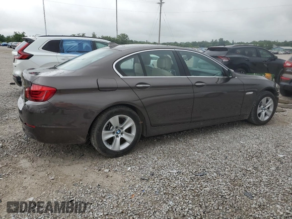 2013 BMW 5 Series 528i xDrive with VIN WBAXH5C56DD113944, listed as a Copart auction lot 60683665 with 15,187 mi miles and Salvage title. Bid and sale history available at DreamBid. Image 3.