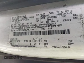2015 Ford Transit Cargo with VIN 1FTNE2CM4FKA07886, listed as a IAAI auction lot 42446968 with 124,632 mi miles and . Bid and sale history available at DreamBid. Image 9.