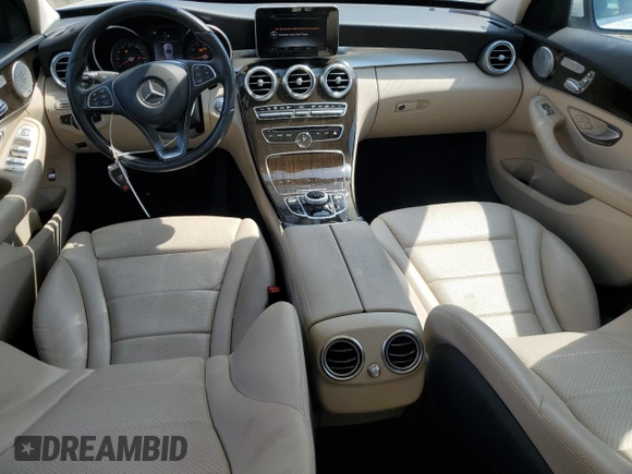2018 Mercedes-Benz C 300 with VIN WDDWF4KB8JR316926, listed as a Copart auction lot 54015225 with 52,551 mi miles and Salvage title. Bid and sale history available at DreamBid. Image 8.