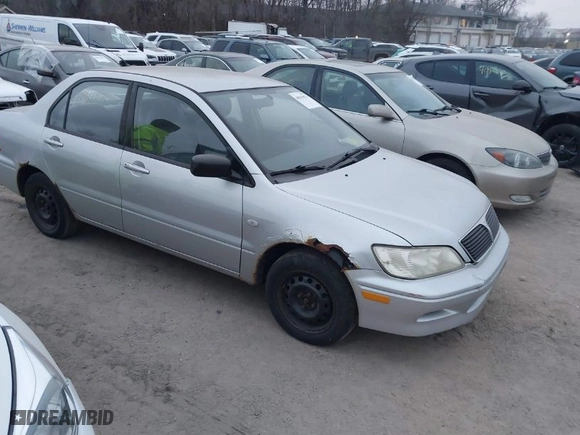 2002 Mitsubishi Lancer ES with VIN JA3AJ26E62U060214, listed as a IAAI auction lot 40961872 with 150,399 mi miles. Bid and sale history available at carsss.com. Image 1.