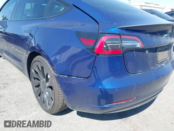 2022 Tesla Model 3 Performance with VIN 5YJ3E1EC5NF315764, listed as a IAAI auction lot 41760552 with 22,354 mi miles and . Bid and sale history available at carsss.com. Image 19.