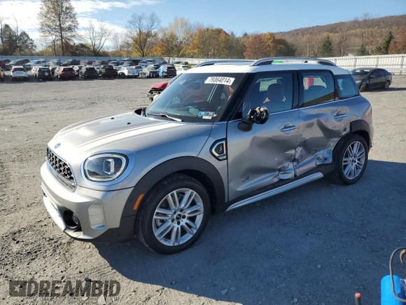 2024 MINI Countryman Cooper S with VIN WMZ83BR08R3S16831, listed as a Copart auction lot 79364014 with 10,125 mi miles and Salvage Title. Bid and sale history available at carsss.com. Image 1.