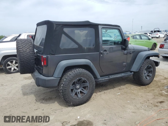 2018 Jeep Wrangler Sport S with VIN 1C4AJWAG7JL916447, listed as a Copart auction lot 55484475 with 55,136 mi miles and Salvage title. Bid and sale history available at DreamBid. Image 3.