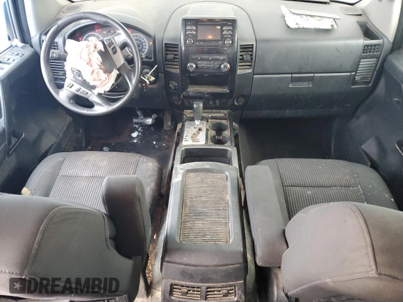 2014 Nissan Titan S with VIN 1N6AA0ECXEN515423, listed as a Copart auction lot 47934505 with 208,900 mi miles and Salvage Title. Bid and sale history available at DreamBid. Image 8.
