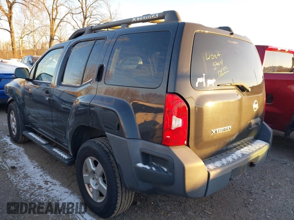 2008 Nissan Xterra S with VIN 5N1AN08W28C525050, listed as a IAAI auction lot 41057268 with 140,734 mi miles. Bid and sale history available at carsss.com. Image 3.