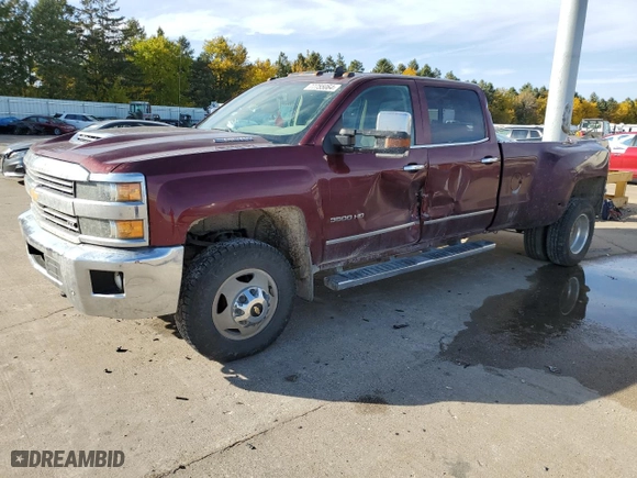 2017 Chevrolet Silverado 3500HD LTZ with VIN 1GC4K0CY3HF129453, listed as a Copart auction lot 77755064 with 0 mi miles and Salvage Title. Bid and sale history available at carsss.com. Image 1.