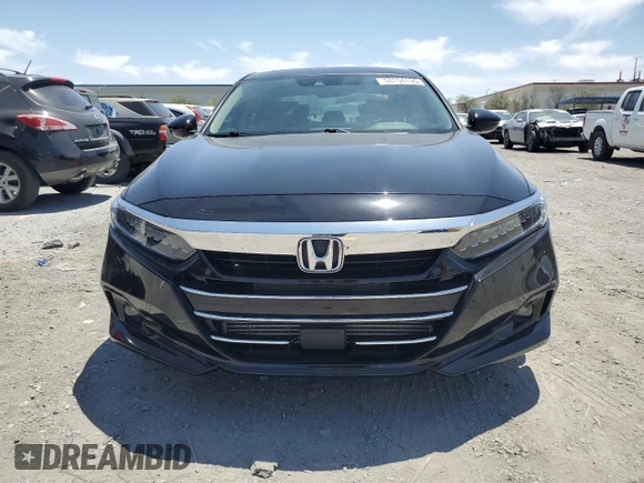 2021 Honda Accord Touring with VIN 1HGCV2F92MA021160, listed as a Copart auction lot 58254135 with 40,271 mi miles and Salvage title. Bid and sale history available at DreamBid. Image 5.