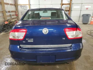 2006 Mercury Milan Premier with VIN 3MEHM08106R658929, listed as a Copart auction lot 45934655 with 124,787 mi miles and Salvage title. Bid and sale history available at DreamBid. Image 6.
