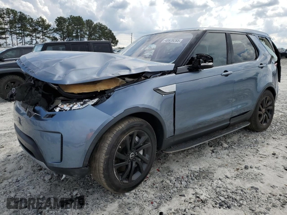 2018 Land Rover Discovery HSE with VIN SALRR2RV4JA072430, listed as a Copart auction lot 48928285 with 0 mi miles and Salvage Title. Bid and sale history available at carsss.com. Image 1.
