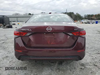 2024 Nissan Sentra SV with VIN 3N1AB8CV3RY244350, listed as a Copart auction lot 43572955 with 19,705 mi miles and Salvage title. Bid and sale history available at DreamBid. Image 6.