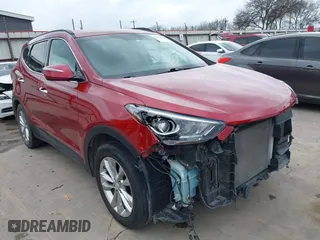 2017 Hyundai Santa Fe Sport 2.0T with VIN 5XYZU4LA6HG409438, listed as a IAAI auction lot 41680534 with 84,035 mi miles. Bid and sale history available at carsss.com. Image 1.