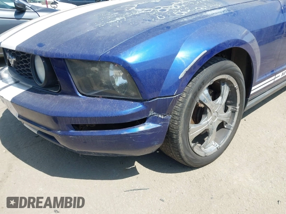 2005 Ford Mustang Deluxe with VIN 1ZVFT80N355260024, listed as a IAAI auction lot 42570131 with Not provided miles and . Bid and sale history available at DreamBid. Image 6.