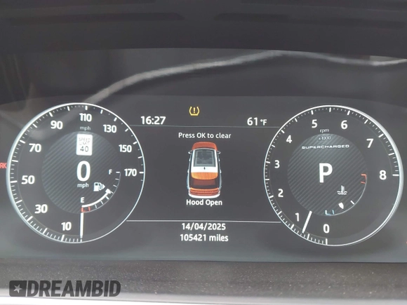 2017 Land Rover Range Rover with VIN SALGS2FE3HA331421, listed as a IAAI auction lot 42043328 with 105,421 mi miles and . Bid and sale history available at DreamBid. Image 7.