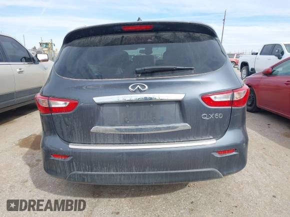2014 Infiniti QX60 with VIN 5N1AL0MM2EC543778, listed as a IAAI auction lot 41587616 with Not Provided miles and . Bid and sale history available at carsss.com. Image 16.