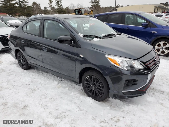 2024 Mitsubishi Mirage G4 ES with VIN ML32FUFJ8RHF11877, listed as a Copart auction lot 54574865 with 171 mi miles and Non Repairable. Bid and sale history available at carsss.com. Image 4.