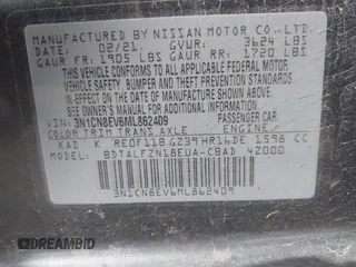 2021 Nissan Versa SV with VIN 3N1CN8EV6ML862409, listed as a IAAI auction lot 41845275 with 64,234 mi miles and . Bid and sale history available at carsss.com. Image 9.