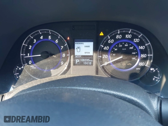 2015 Infiniti QX70 with VIN JN8CS1MW6FM482894, listed as a IAAI auction lot 41671236 with 106,599 mi miles and . Bid and sale history available at DreamBid. Image 7.