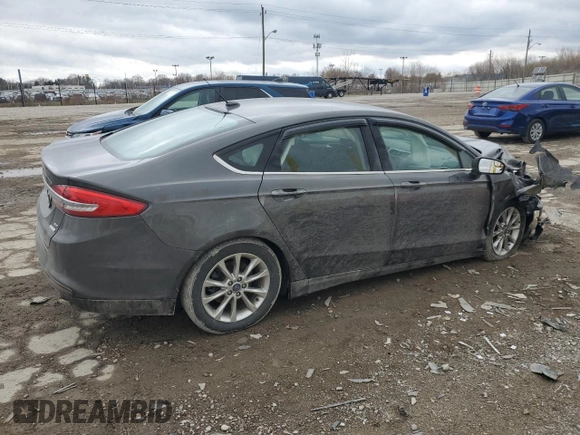 2017 Ford Fusion SE with VIN 3FA6P0HD2HR108909, listed as a Copart auction lot 50010495 with 57,613 mi miles and Salvage Title. Bid and sale history available at DreamBid. Image 3.