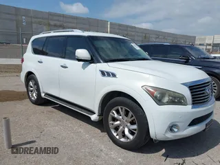 2011 Infiniti QX56 7-passenger with VIN JN8AZ2NE6B9004485, listed as a IAAI auction lot 42544237 with 176,469 mi miles and . Bid and sale history available at DreamBid. Image 1.