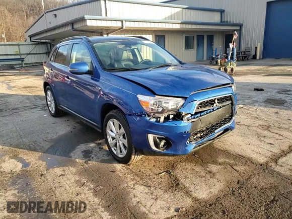 2015 Mitsubishi Outlander Sport 2.4 GT with VIN 4A4AR4AWXFE031118, listed as a Copart auction lot 43797245 with 80,456 mi miles and Salvage Title. Bid and sale history available at carsss.com. Image 15.