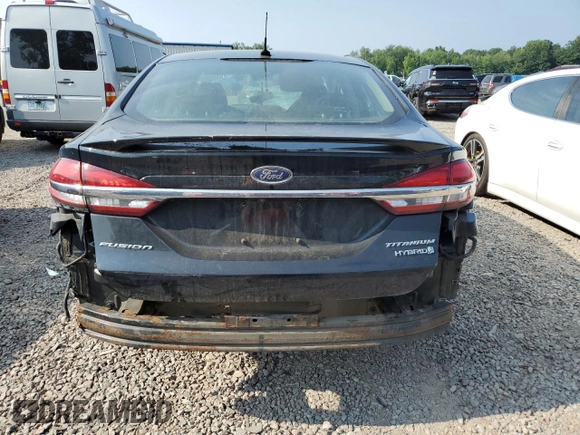 2018 Ford Fusion Hybrid Titanium with VIN 3FA6P0RU0JR182012, listed as a Copart auction lot 65034054 with 0 mi miles and Non Repairable. Bid and sale history available at carsss.com. Image 6.