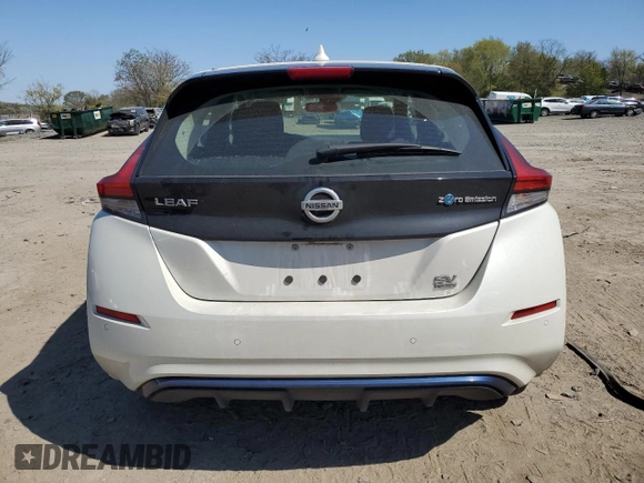 2022 Nissan LEAF SV Plus with VIN 1N4BZ1CV7NC552764, listed as a Copart auction lot 53708515 with 25,294 mi miles and Salvage title. Bid and sale history available at DreamBid. Image 6.