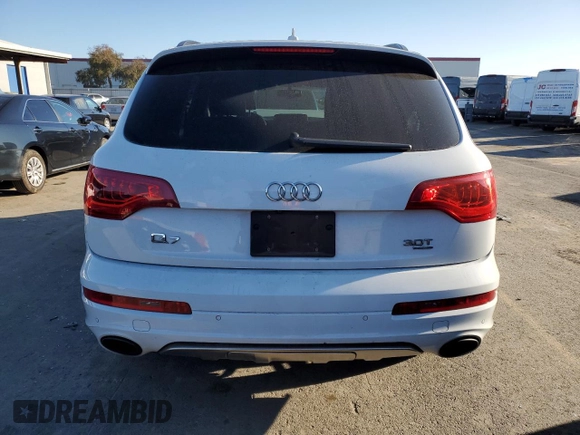 2015 Audi Q7 S line Prestige z VIN WA1DGAFE4FD028868, wystawiony jako Copart lot #42182795 z przebiegiem 127 491 mil mil oraz Szkoda całkowita • Salvage title. Historia ofert i sprzedaży dostępna na DreamBid. Obrazek 6.