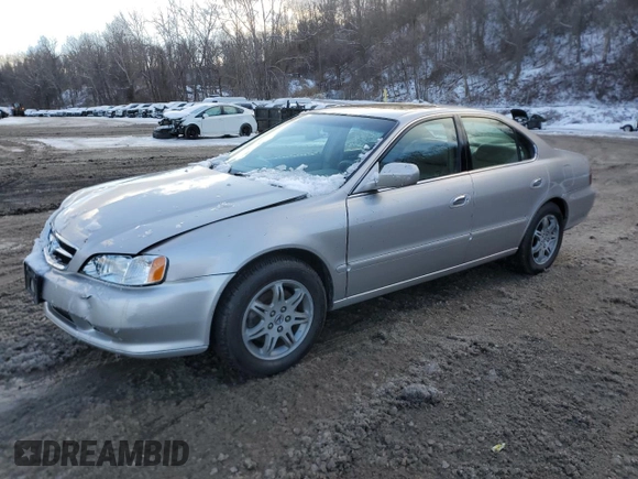 1999 Acura TL with VIN 19UUA5644XA024412, listed as a Copart auction lot 45184895 with 60,101 mi miles and Salvage Title. Bid and sale history available at carsss.com. Image 1.