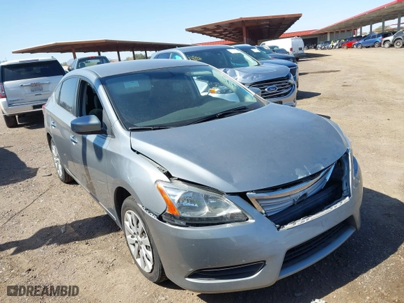 2013 Nissan Sentra SR with VIN 3N1AB7AP8DL775256, listed as a IAAI auction lot 41766105 with 144,583 mi miles. Bid and sale history available at carsss.com. Image 1.