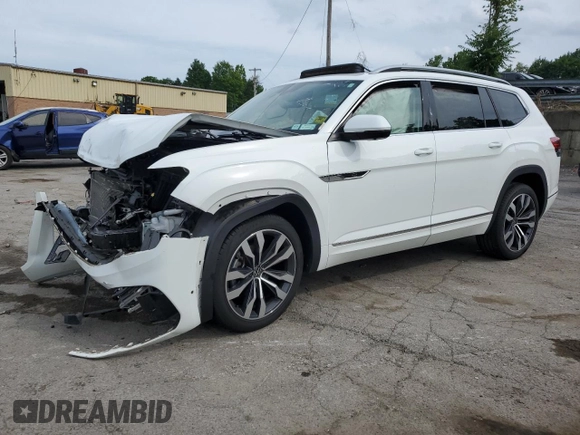 2022 Volkswagen Atlas SEL Premium R-Line with VIN 1V2FR2CA8NC502145, listed as a Copart auction lot 64388755 with Not provided miles and Salvage title. Bid and sale history available at DreamBid. Image 1.