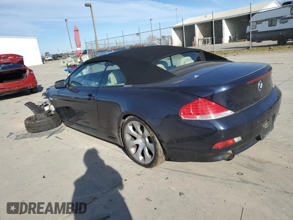 2006 BMW 6 Series 650Ci z VIN WBAEK13486CN78310, wystawiony jako Copart lot #88367535 z przebiegiem 97 566 mil mil oraz Szkody całkowita. Historia ofert i sprzedaży dostępna na DreamBid. Obrazek 2.