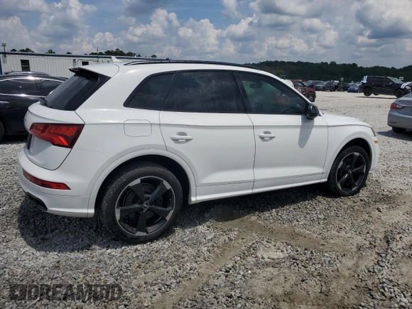 2020 Audi SQ5 Premium Plus with VIN WA1B4AFY3L2056419, listed as a Copart auction lot 55294295 with 51,490 mi miles and Salvage title. Bid and sale history available at DreamBid. Image 3.