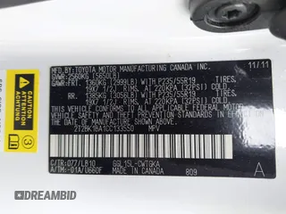 2012 Lexus RX 350 с VIN 2T2BK1BA1CC133550, выставлен на аукционе IAAI как лот 42594922 с пробегом 80 753 миль миль и . История ставок и продаж доступна на DreamBid. Изображение 9.