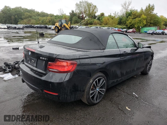 2020 BMW 2 Series 230i xDrive with VIN WBA2K1C08L7E50107, listed as a Copart auction lot 73092964 with 58,461 mi miles and Salvage Title. Bid and sale history available at carsss.com. Image 3.