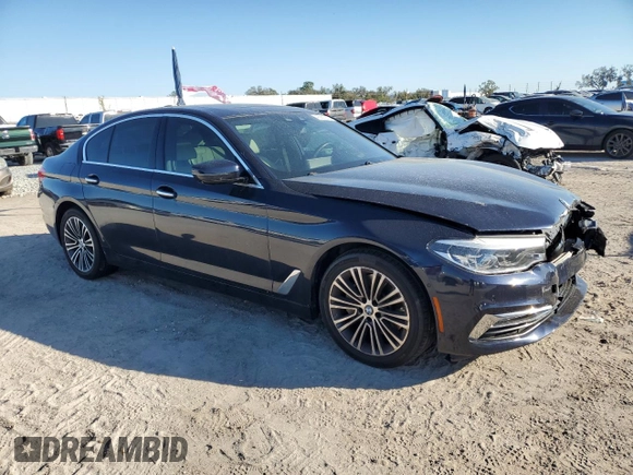 2018 BMW 5 Series 540i with VIN WBAJE5C50JWA92994, listed as a Copart auction lot 45681385 with 63,521 mi miles and Salvage Title. Bid and sale history available at carsss.com. Image 4.