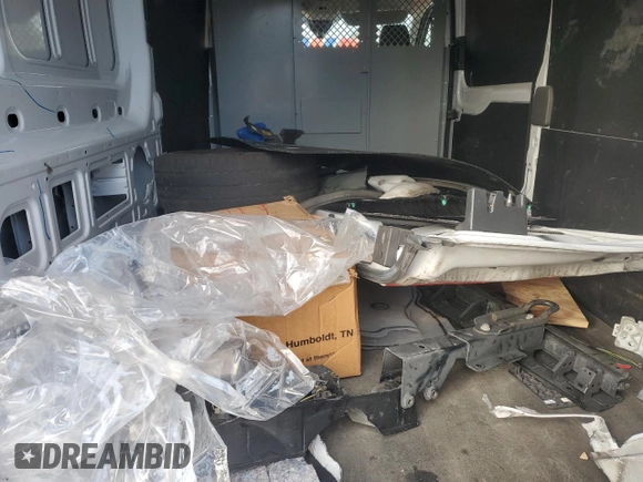 2022 Ford Transit Cargo with VIN 1FTBR1C87NKA45518, listed as a Copart auction lot 84879794 with 54,272 mi miles and Salvage Title. Bid and sale history available at DreamBid. Image 10.
