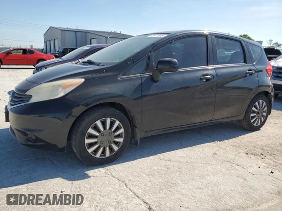2014 Nissan Note S Plus with VIN 3N1CE2CP2EL379163, listed as a Copart auction lot 62571595 with 156,421 mi miles and Clean title. Bid and sale history available at DreamBid. Image 1.