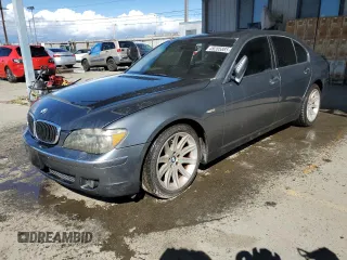 2007 BMW 7 Series 750i with VIN WBAHL83577DT10369, listed as a Copart auction lot 49285885 with 95,291 mi miles and Salvage Title. Bid and sale history available at carsss.com. Image 1.
