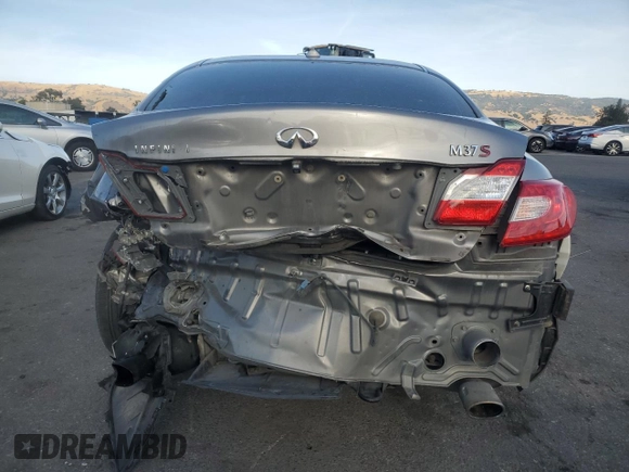 2011 Infiniti M with VIN JN1BY1APXBM322226, listed as a Copart auction lot 79061164 with 242,410 mi miles and Salvage Title. Bid and sale history available at carsss.com. Image 6.