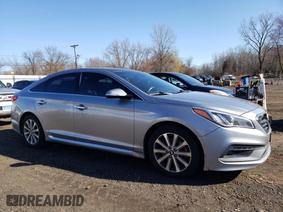 2016 Hyundai Sonata Sport with VIN 5NPE34AF1GH341346, listed as a Copart auction lot 50891895 with 120,180 mi miles and Salvage Title. Bid and sale history available at DreamBid. Image 4.