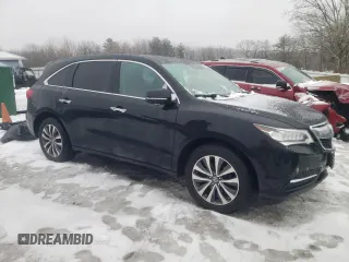 2016 Acura MDX w/Tech with VIN 5FRYD4H47GB017913, listed as a Copart auction lot 44763195 with 133,308 mi miles and Salvage Title. Bid and sale history available at carsss.com. Image 4.