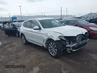 2019 BMW X3 xDrive30i with VIN 5UXTR9C5XKLE17238, listed as a IAAI auction lot 42030258 with 48,192 mi miles. Bid and sale history available at carsss.com. Image 18.