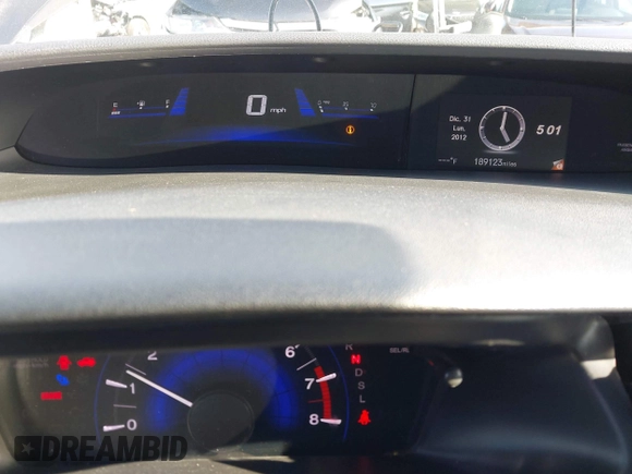 2014 Honda Civic Sedan EX with VIN 19XFB2F86EE272712, listed as a IAAI auction lot 41978115 with 189,123 mi miles. Bid and sale history available at carsss.com. Image 7.