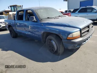 2003 Dodge Dakota Sport with VIN 1D7HL38X33S144315, listed as a Copart auction lot 65842394 with 0 mi miles and Salvage Title. Bid and sale history available at carsss.com. Image 4.