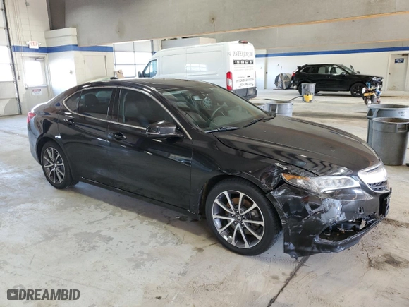 2017 Acura TLX V6 w/Technology Pkg with VIN 19UUB2F56HA001588, listed as a Copart auction lot 43262335 with 108,840 mi miles and Salvage Title. Bid and sale history available at carsss.com. Image 4.