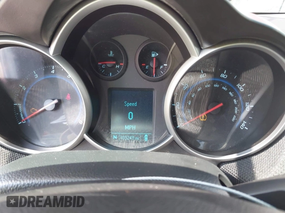 2012 Chevrolet Cruze 1LT with VIN 1G1PF5SC3C7403198, listed as a IAAI auction lot 42167856 with 103,245 mi miles and . Bid and sale history available at DreamBid. Image 7.