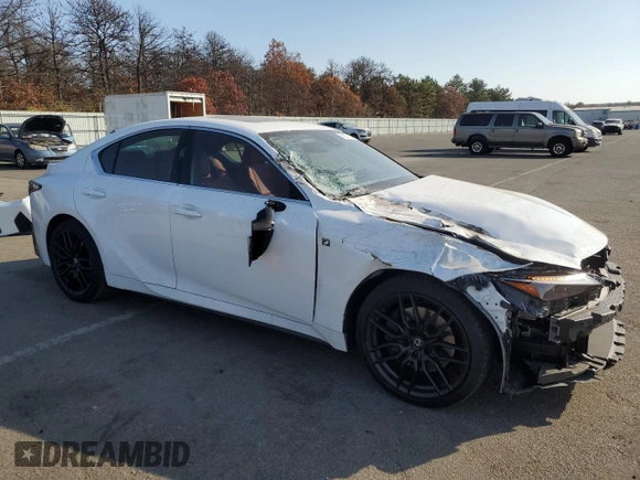 2023 Lexus IS with VIN JTHGZ1E29P5032672, listed as a Copart auction lot 78127104 with 6,239 mi miles and Salvage Title. Bid and sale history available at carsss.com. Image 4.