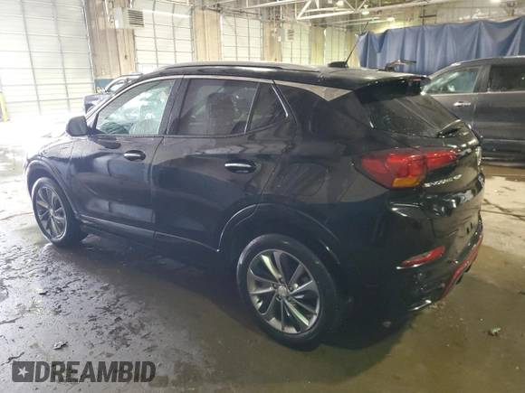 2021 Buick Encore GX Essence with VIN KL4MMFSL0MB089668, listed as a Copart auction lot 44696765 with 47,859 mi miles and Salvage title. Bid and sale history available at DreamBid. Image 2.