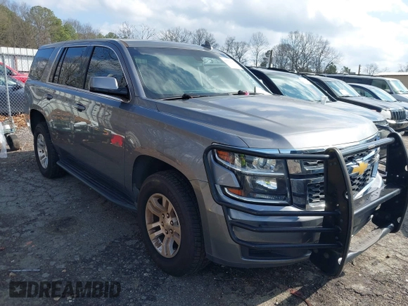 2019 Chevrolet Tahoe Commercial z VIN 1GNSKFKC0KR142979, wystawiony jako IAAI lot #41532380 z przebiegiem 143 423 mil mil oraz . Historia ofert i sprzedaży dostępna na DreamBid. Obrazek 1.